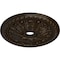 Ekena Millwork Tomango Egg & Dart Ceiling Medallion (Canopies up to 6 3/4"), 27 7/8"OD x 3 7/8"ID x 2 1/2"P, Bronze CM27TOBZS - alternate 4